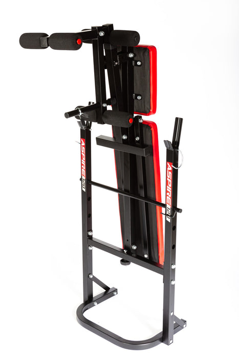 YORK Aspire 120 Flat to Incline/Folding Bench with Leg Curl