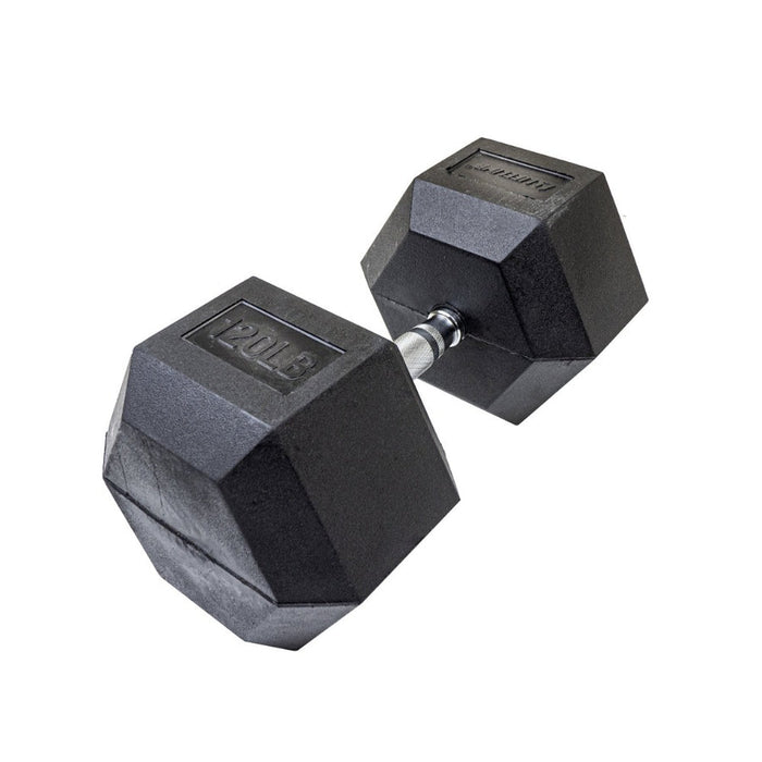 Lifeline Hex Rubber Dumbbells SKU: LLHRD5