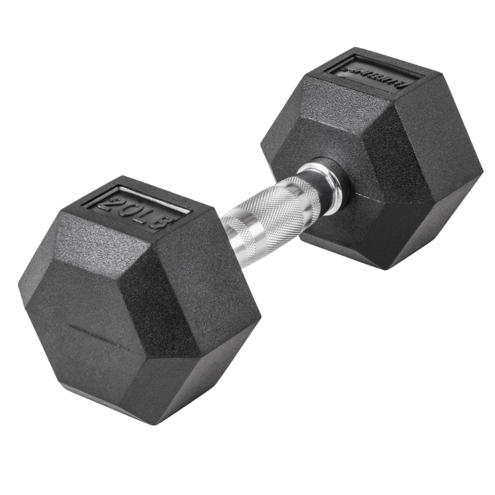 Lifeline Hex Rubber Dumbbells SKU: LLHRD5