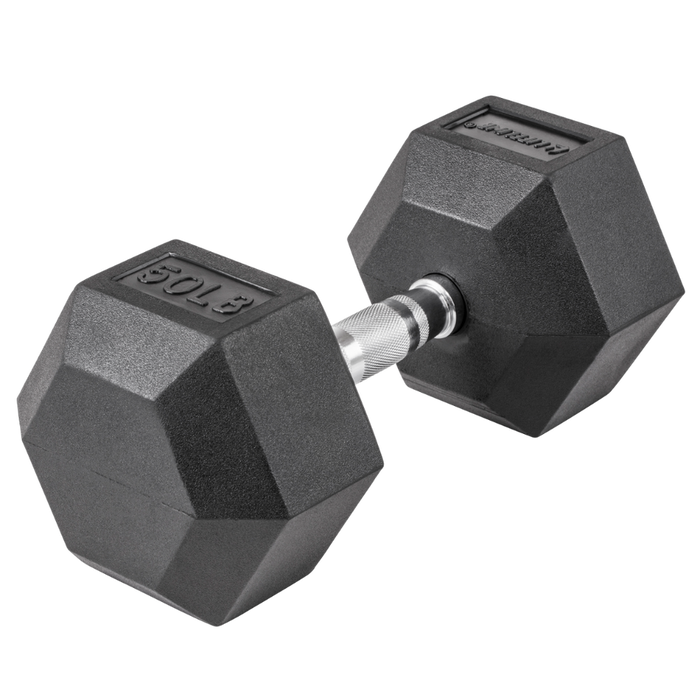 Lifeline Hex Rubber Dumbbells SKU: LLHRD5