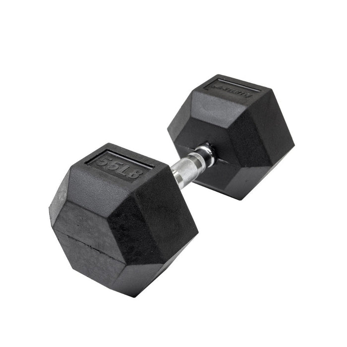 Lifeline Hex Rubber Dumbbells SKU: LLHRD5