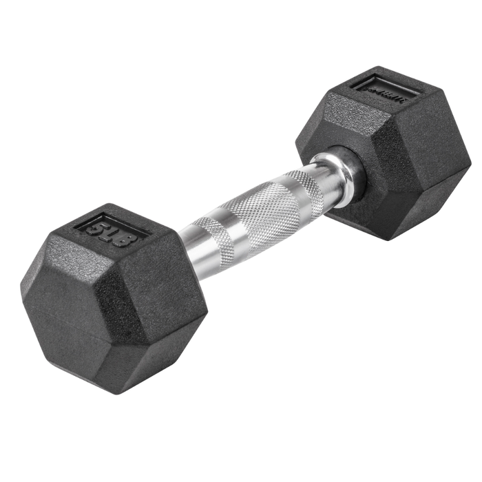 Lifeline Hex Rubber Dumbbells SKU: LLHRD5