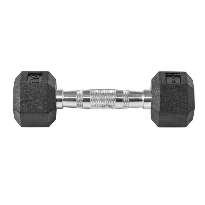 Lifeline Hex Rubber Dumbbells SKU: LLHRD5